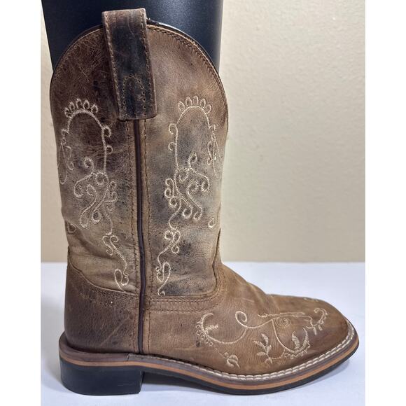Smoky Mountain Boots Youth Girls Floral Embroidered Square Toe Western Boots 13R - Picture 3 of 8